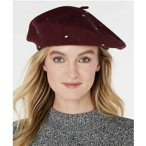 NEW INC International Concepts Burgundy Beret Hat